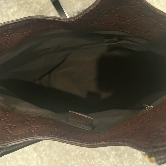 GUCCI Shoulder Bag Tote 279153 Canvas Leather Trim - Picture 8 of 15